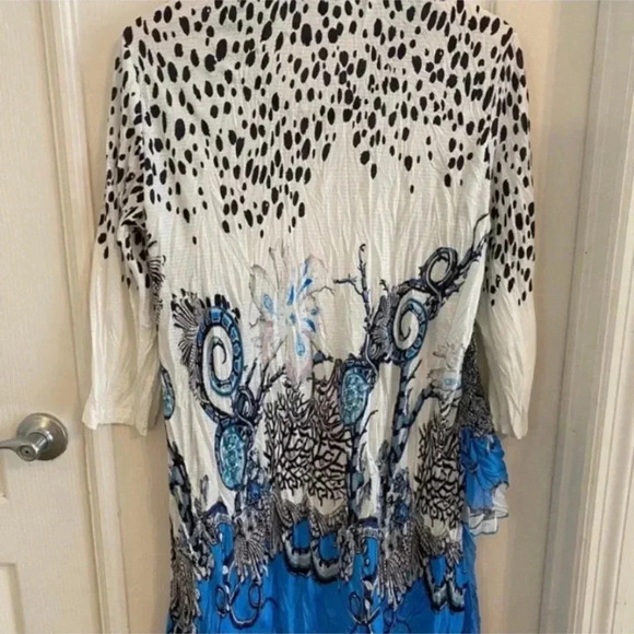 Aris A Womens Art To Wear Long Tunic Blouse - Picture 6 of 7